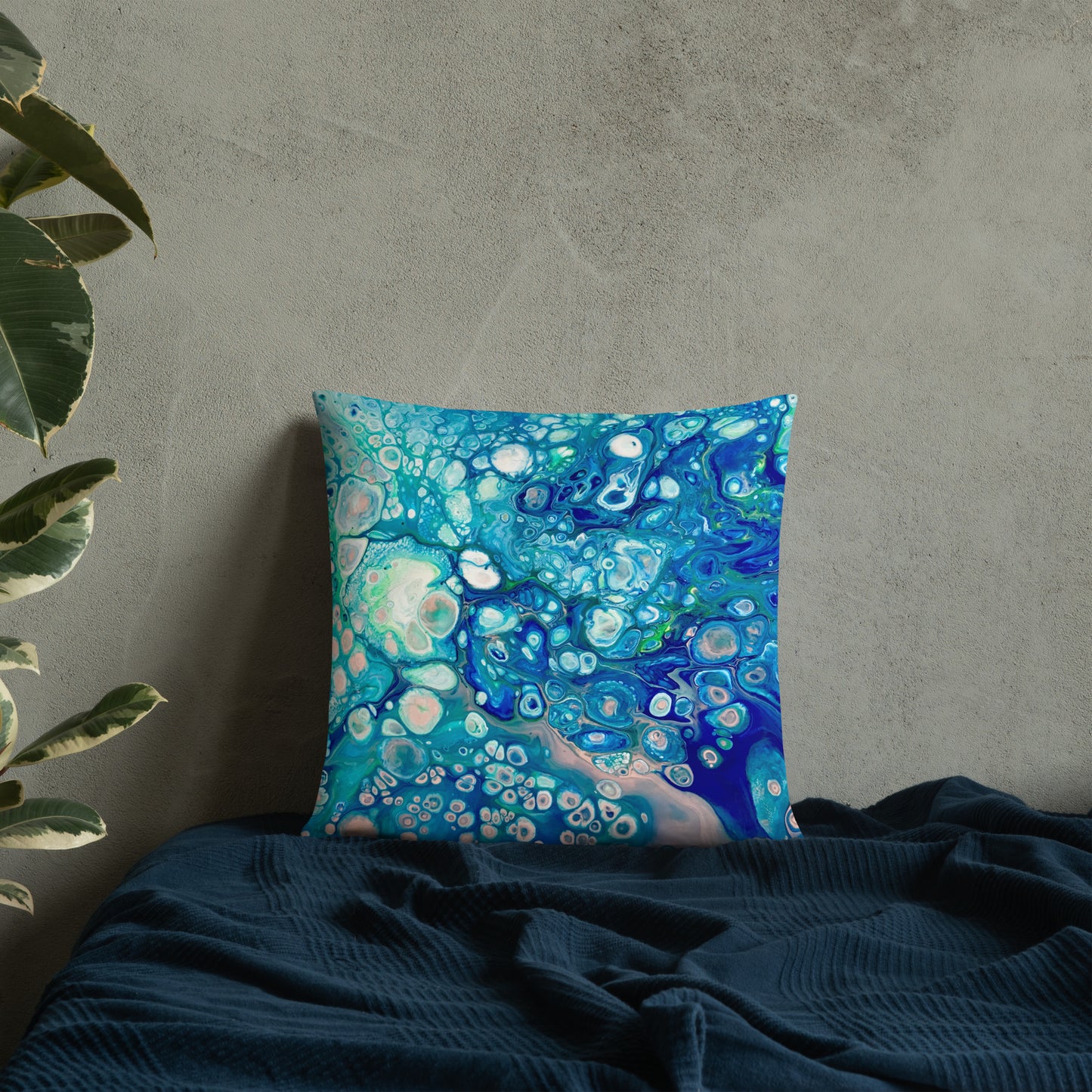 Ocean Bubbles Decorative Throw Pillow
