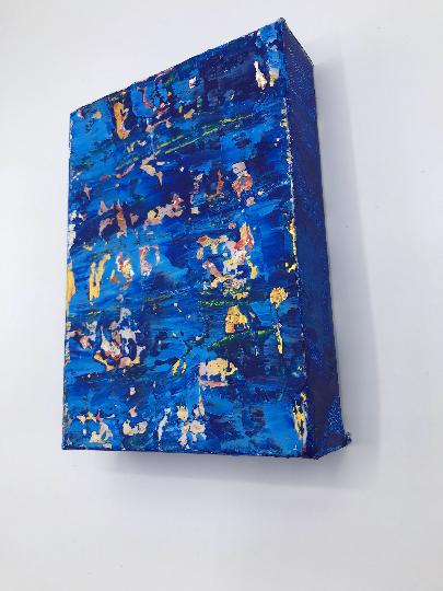 Hidden Treasure, 5x7" Original Acrylic Painting on Gallery-Wrapped Canvas