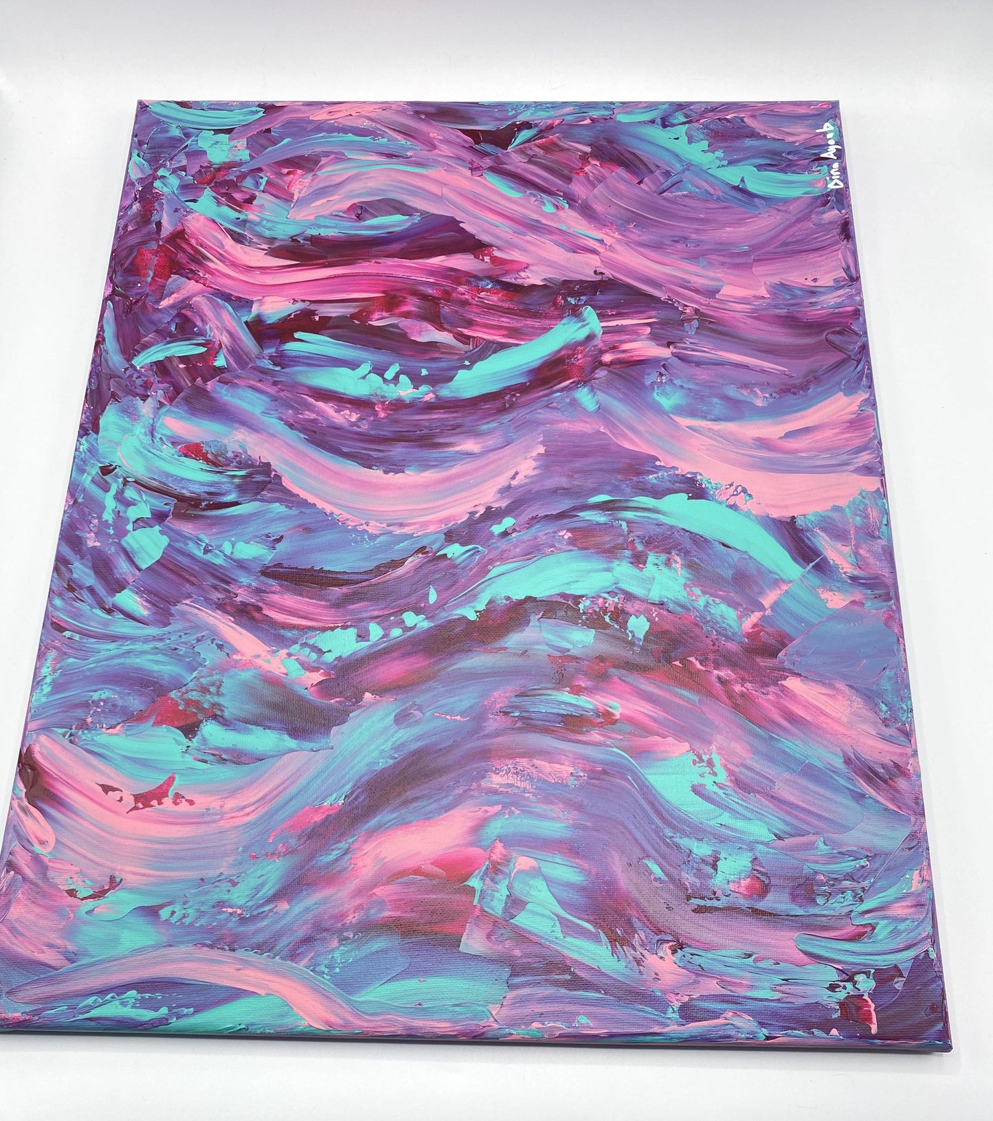 Original acrylic painting, large abstract artwork