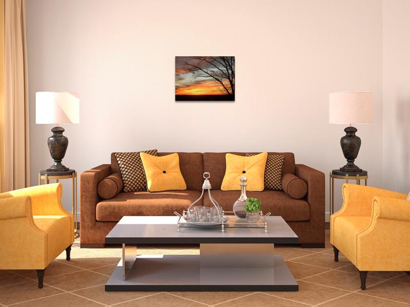 Original Oil Painting of Sunset in Pacific MO