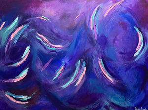Large Abstract Acrylic Painting