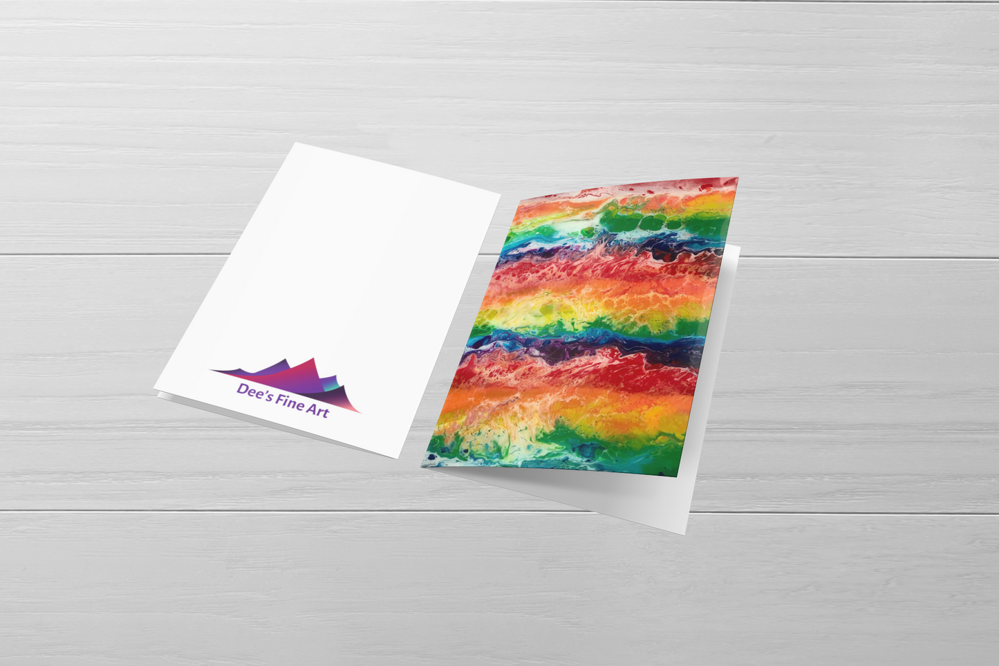 Rainbow Flag Greeting Card for Celebrating Pride & supporting LGBTQ friends & family