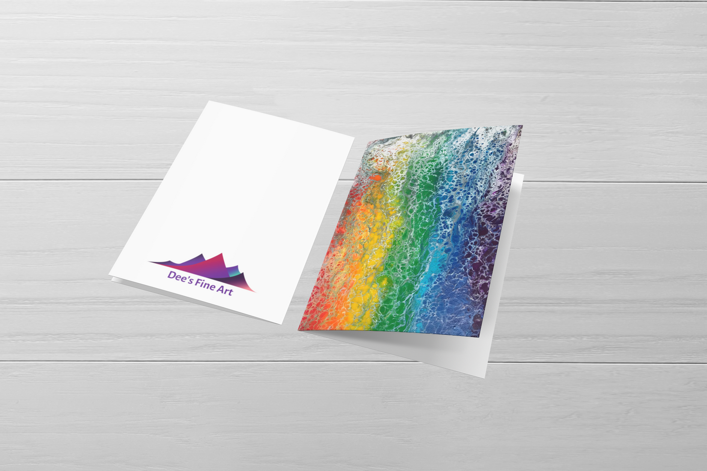 Rainbow Flag Greeting Card for Celebrating Pride & supporting LGBTQ friends & family