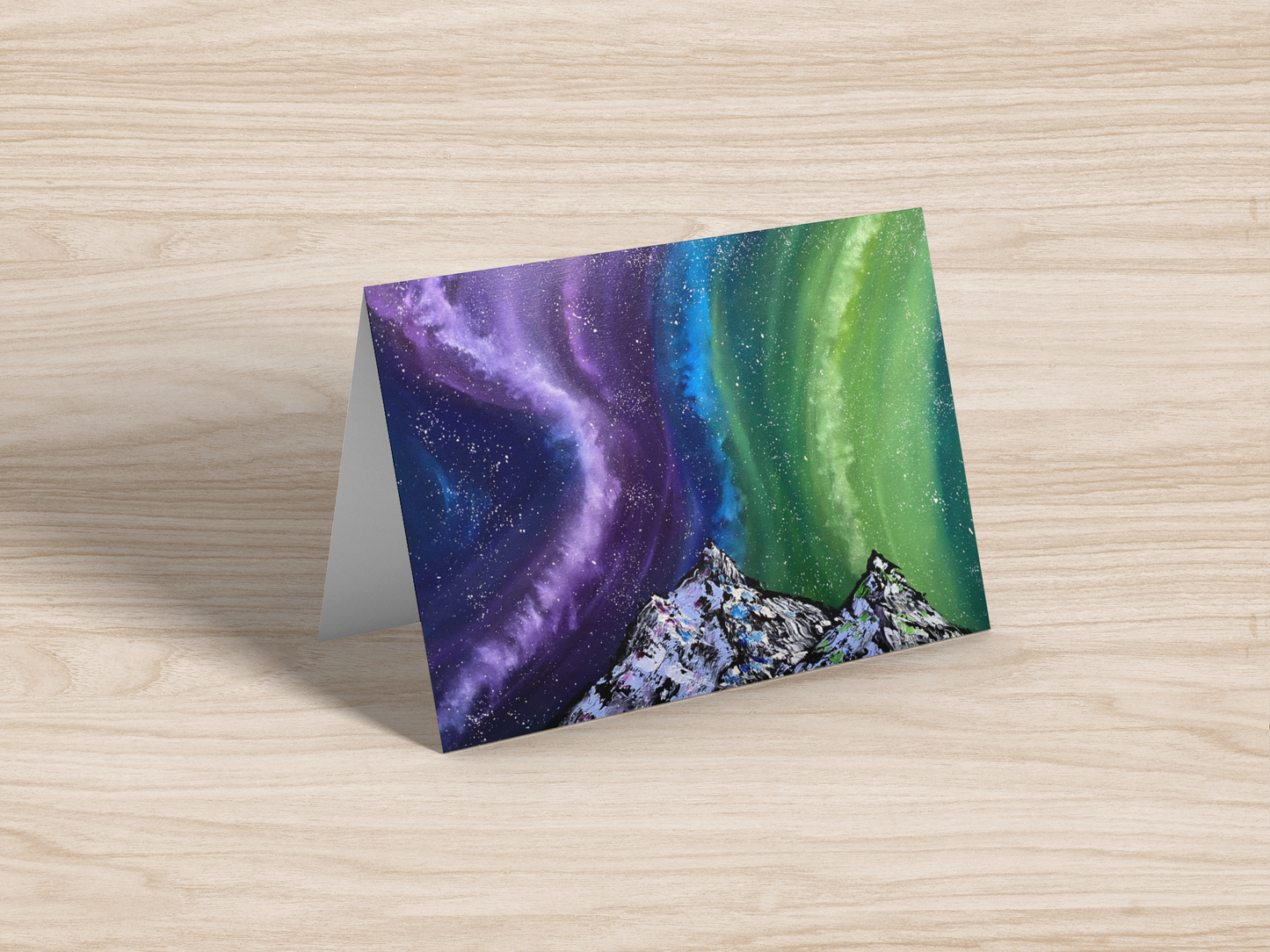 Aurora & Mountains Greeting Card