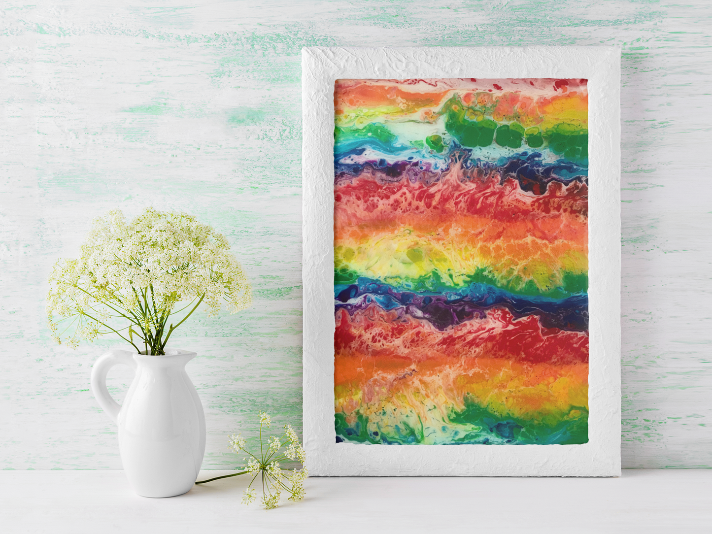 Rainbow Flag Greeting Card for Celebrating Pride & supporting LGBTQ friends & family