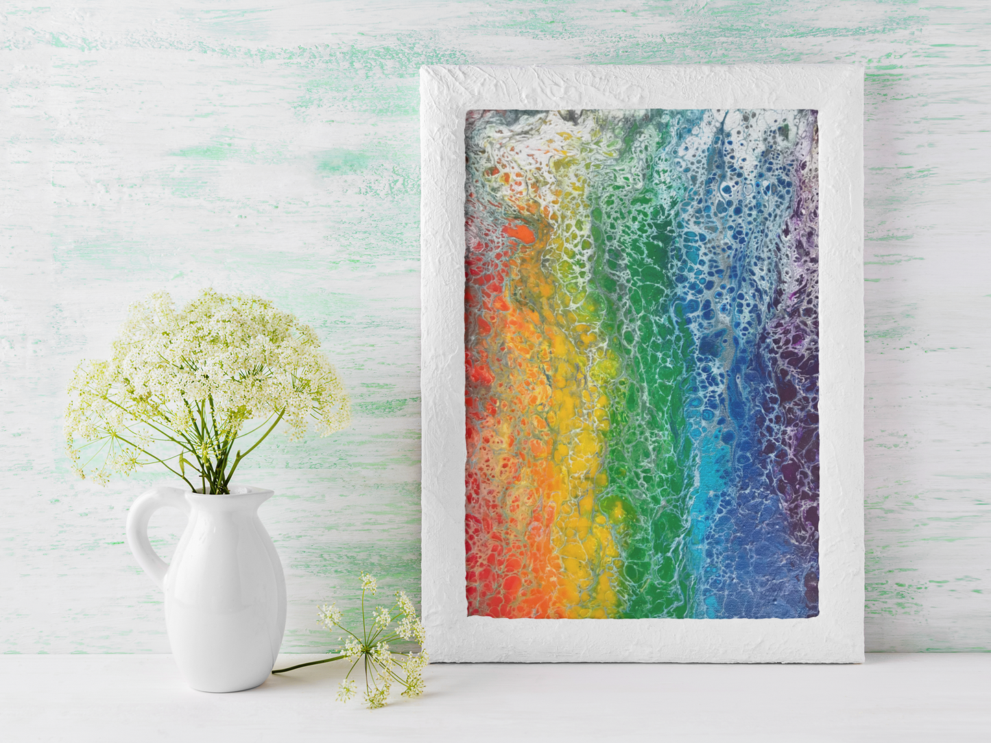 Rainbow Flag Greeting Card for Celebrating Pride & supporting LGBTQ friends & family