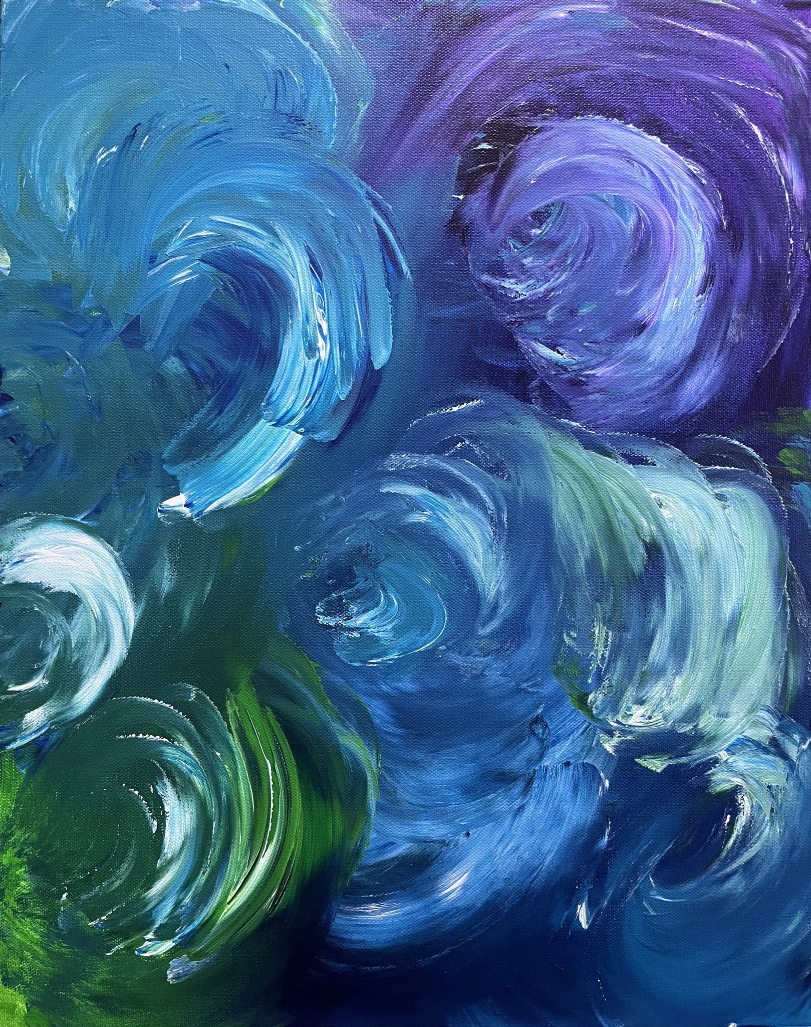 Whirlpool abstract art original acrylic painting