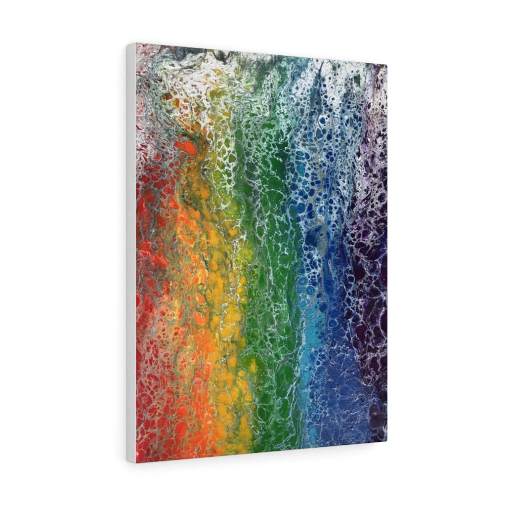 Rainbow Flag Art Print on Canvas Gallery Wrap