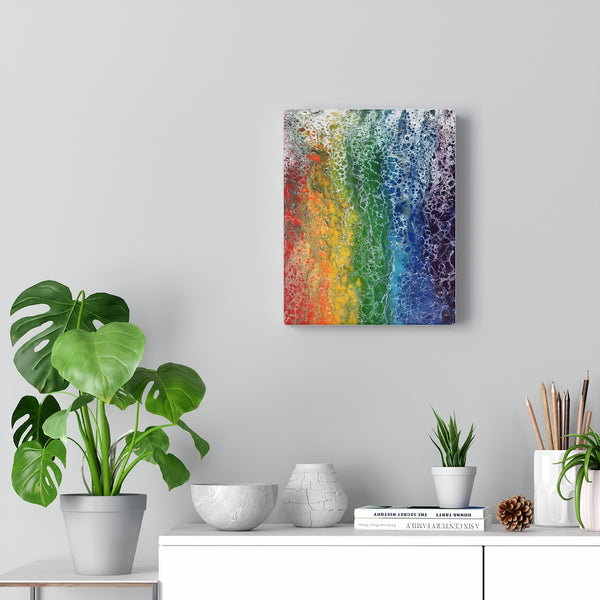 Rainbow Flag Art Print on Canvas Gallery Wrap