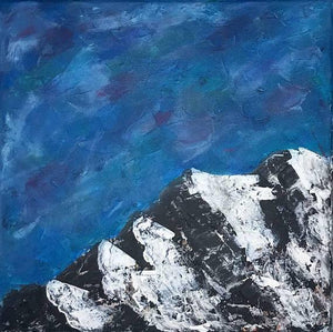 Cliff, Original Acrylic Painting - Abstract Art