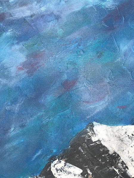 Cliff, Original Acrylic Painting - Abstract Art
