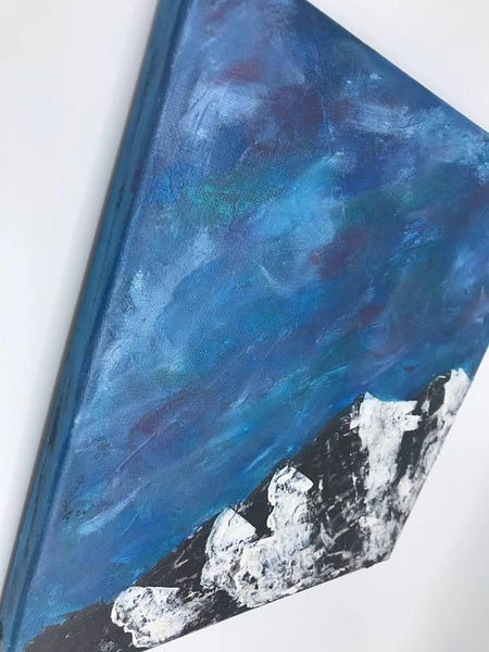 Cliff, Original Acrylic Painting - Abstract Art