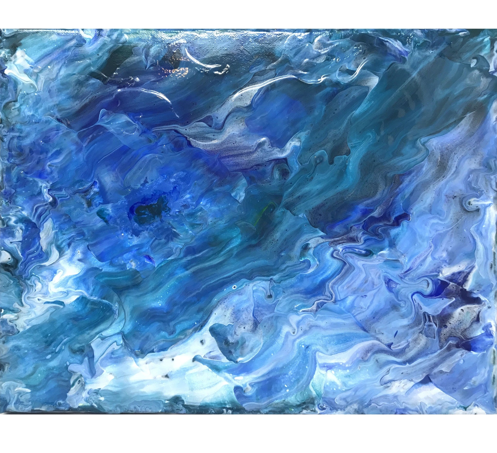 The Waves Original Fluid Art Acrylic Painting