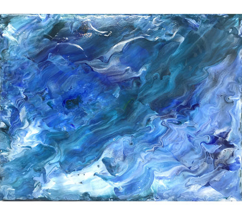 The Waves Original Fluid Art Acrylic Painting