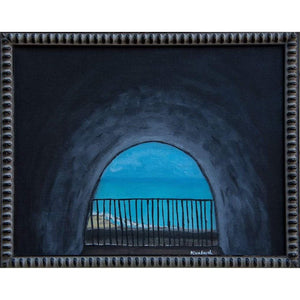 Tunnel to a Haven Original Oil Painting, Framed