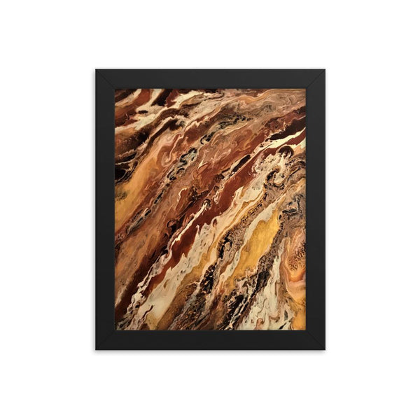 Abstract Jupiter Art Print of Acrylic Pour / Fluid Painting