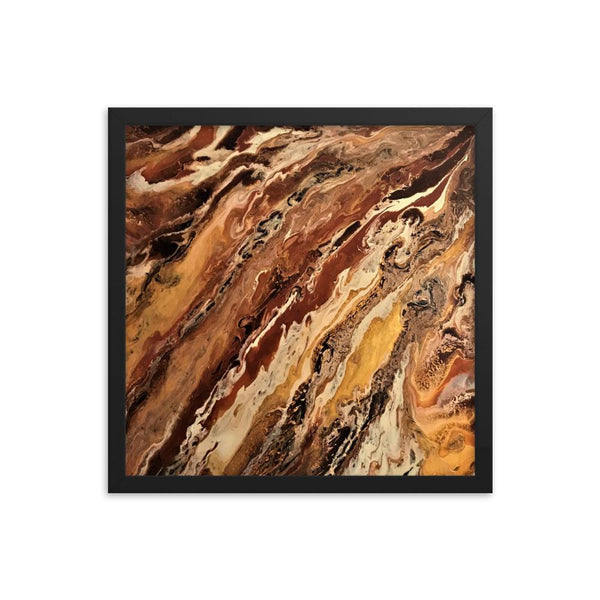 Abstract Jupiter Art Print of Acrylic Pour / Fluid Painting