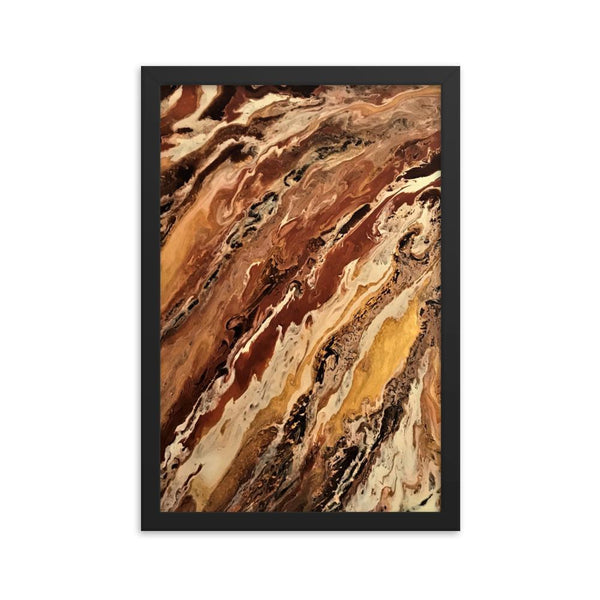 Abstract Jupiter Art Print of Acrylic Pour / Fluid Painting