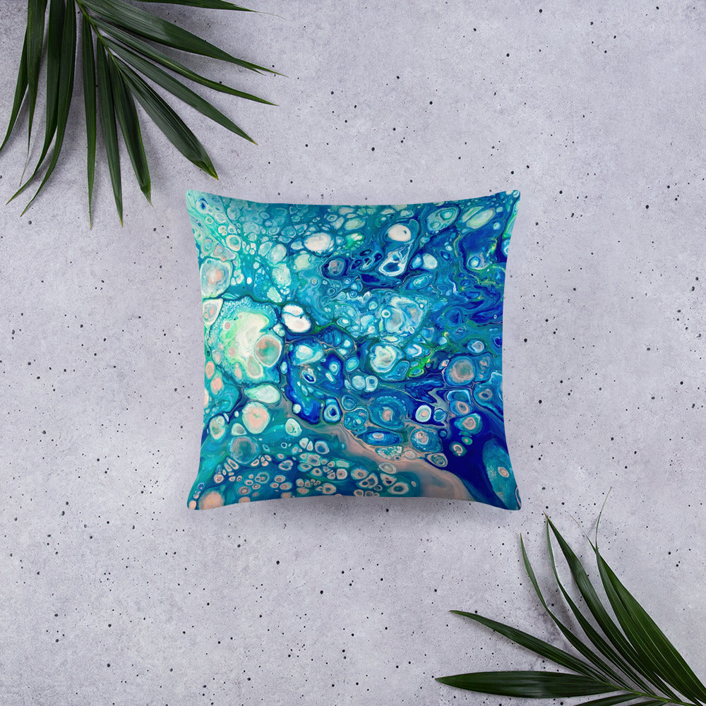 Ocean Bubbles Decorative Throw Pillow