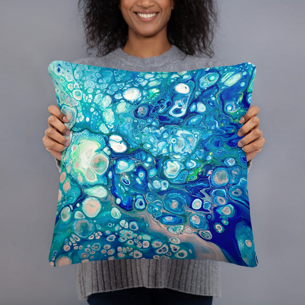 Ocean Bubbles Decorative Throw Pillow Case