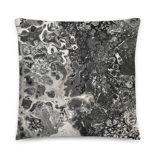 Black and White Decorative Throw Pillow