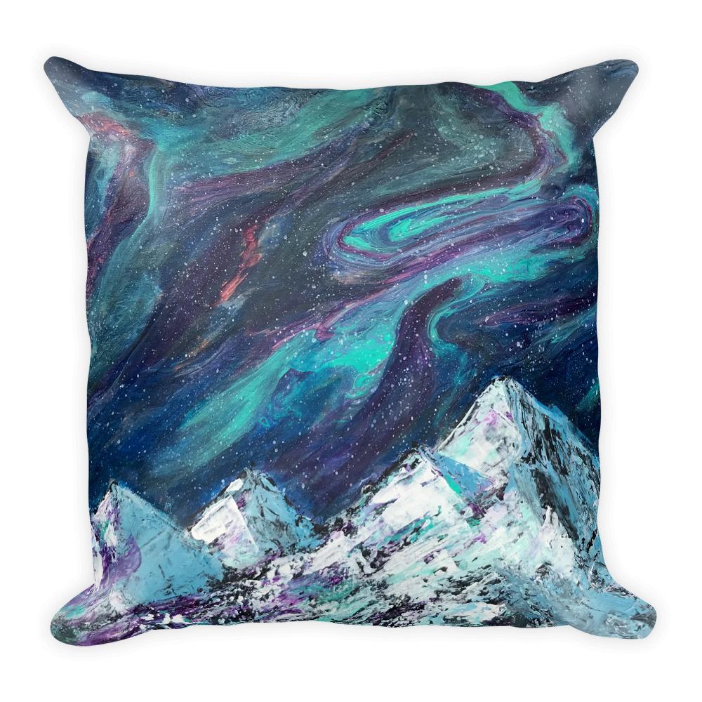 Aurora Decorative Throw Pillow of Northern Lights