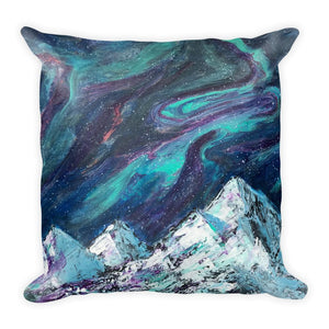 Aurora Decorative Throw Pillow of Northern Lights