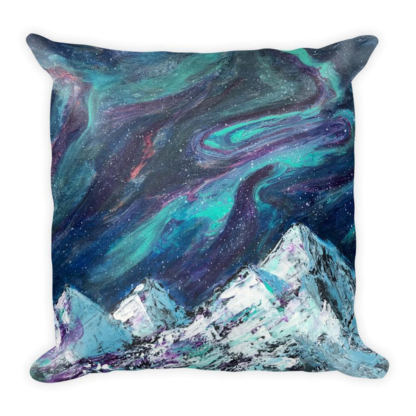 Aurora Decorative Throw Pillow of Northern Lights