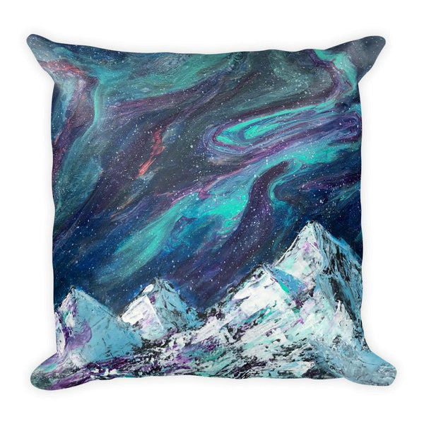 Aurora Decorative Throw Pillow of Northern Lights