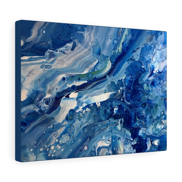 Blue Ocean Fluid Art Print on Canvas