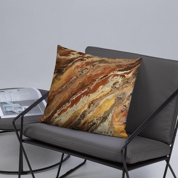 Brown & Beige Decorative Throw Pillow Case