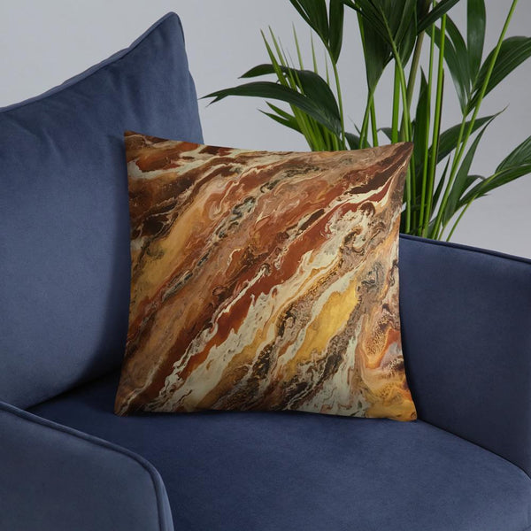 Brown & Beige Decorative Throw Pillow
