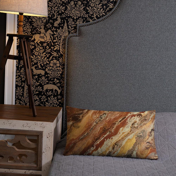 Brown & Beige Decorative Throw Pillow