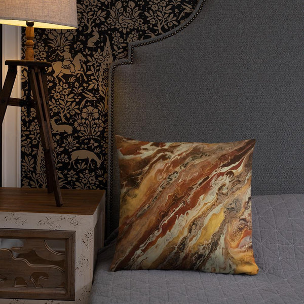 Brown & Beige Decorative Throw Pillow Case