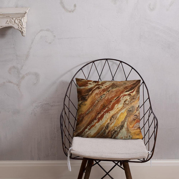 Brown & Beige Decorative Throw Pillow Case