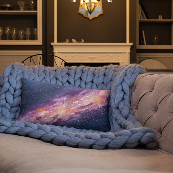 Decorative Pillow Starburst Galaxy Milky Way Thow Pillow