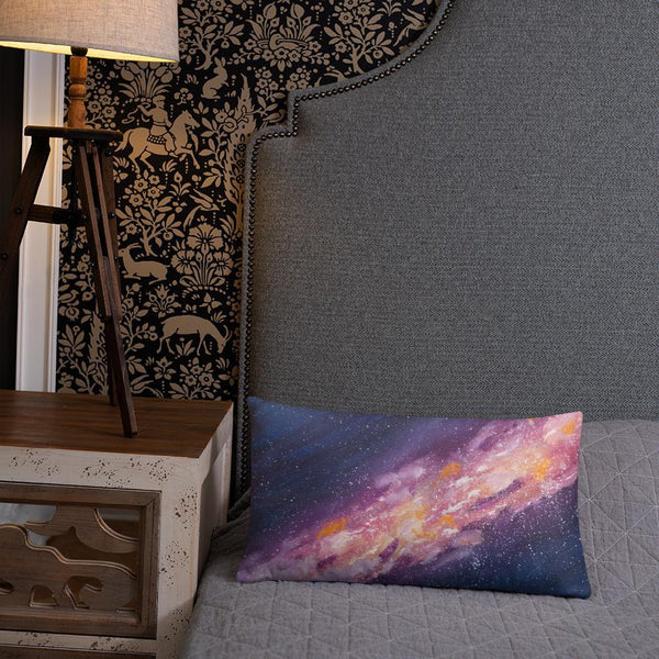 Decorative Pillow Starburst Galaxy Milky Way Thow Pillow