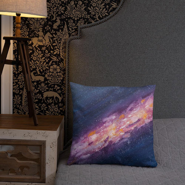 Decorative Pillow Starburst Galaxy Milky Way Thow Pillow