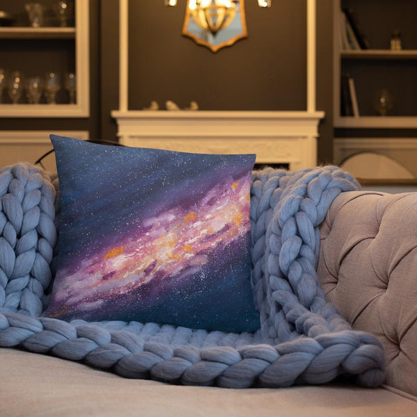 Decorative Pillow Starburst Galaxy Milky Way Thow Pillow