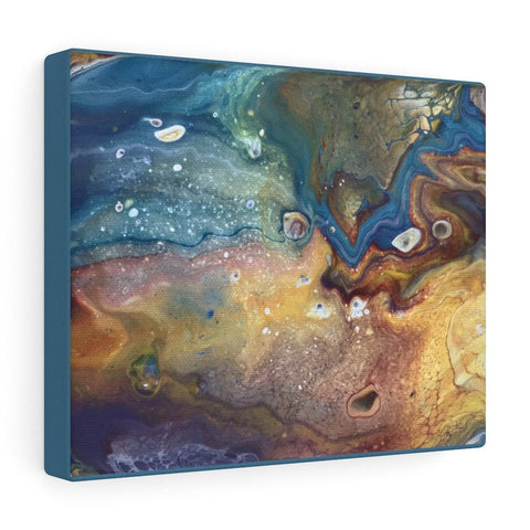 Earthy Fluid Art Print on Canvas