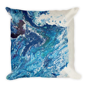 Frothing, Fluid Art Decorative Throw Pillow