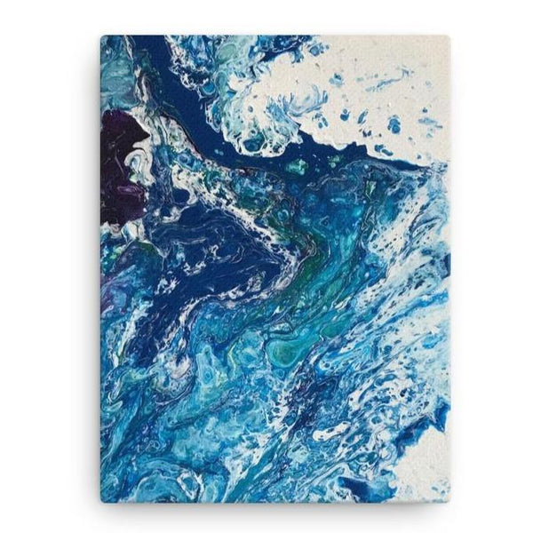 Frothing, Print of Fluid Art on Canvas