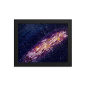 Galaxy Space Art Print Framed Poster