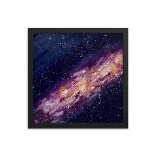 Galaxy Space Art Print Framed Poster
