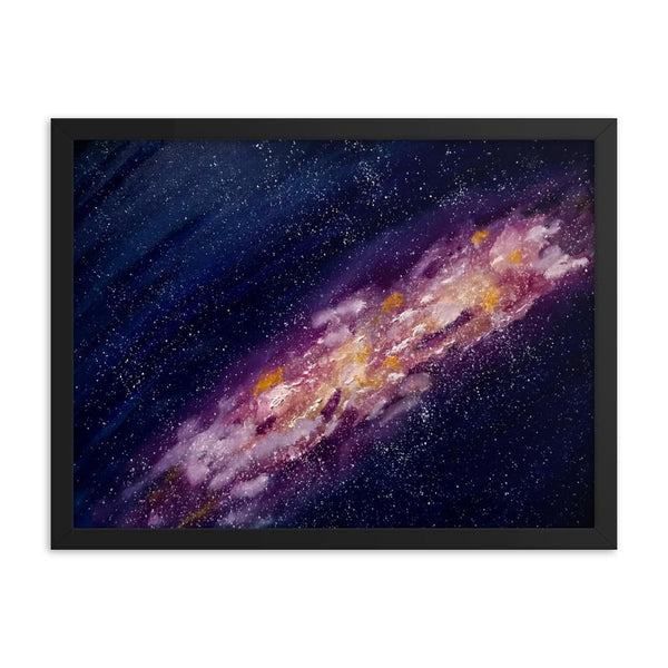 Galaxy Space Art Print Framed Poster