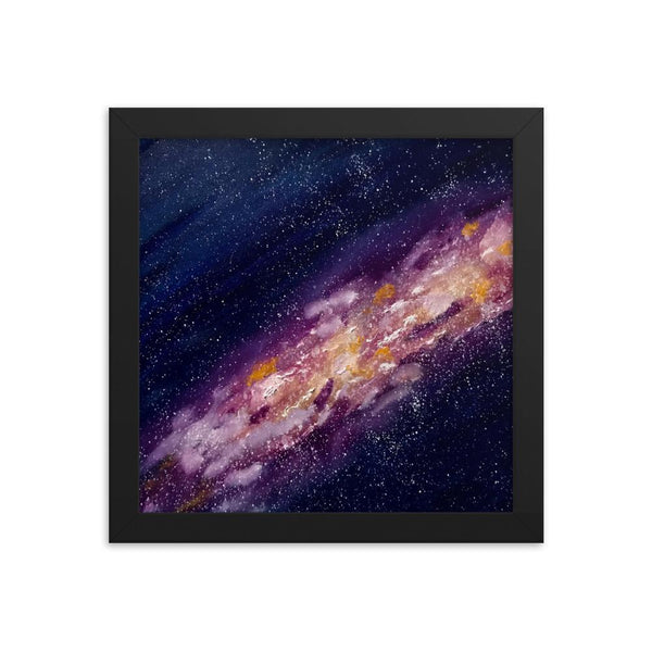 Galaxy Space Art Print Framed Poster