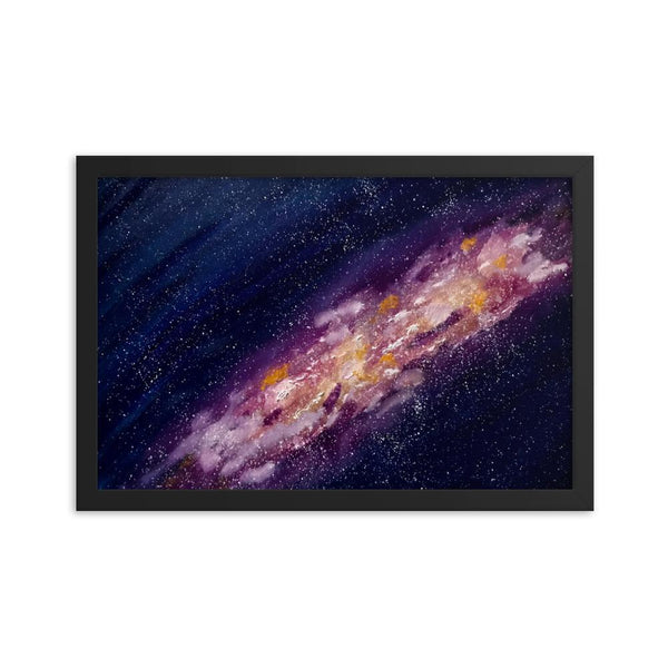 Galaxy Space Art Print Framed Poster