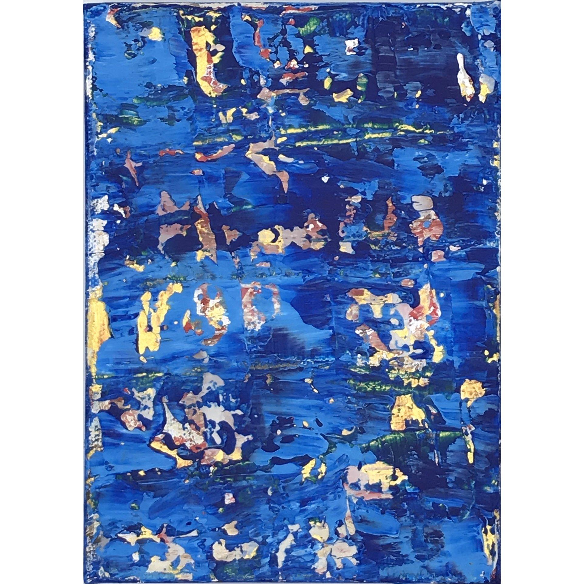Hidden Treasure, 5x7" Original Acrylic Painting on Gallery-Wrapped Canvas