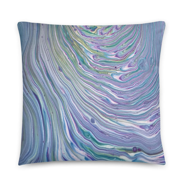 Tree Ring Fluid Art Pillow, Throw Pillows, Sofa Printed Pillow