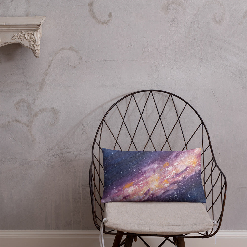 Decorative Pillow Starburst Galaxy Milky Way Thow Pillow